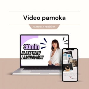 Kaip pagreitinti blakstienų laminavimo procedūrą. Online mokymai
