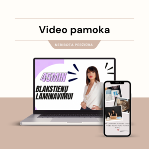 Kaip pagreitinti blakstienų laminavimo procedūrą. Online mokymai