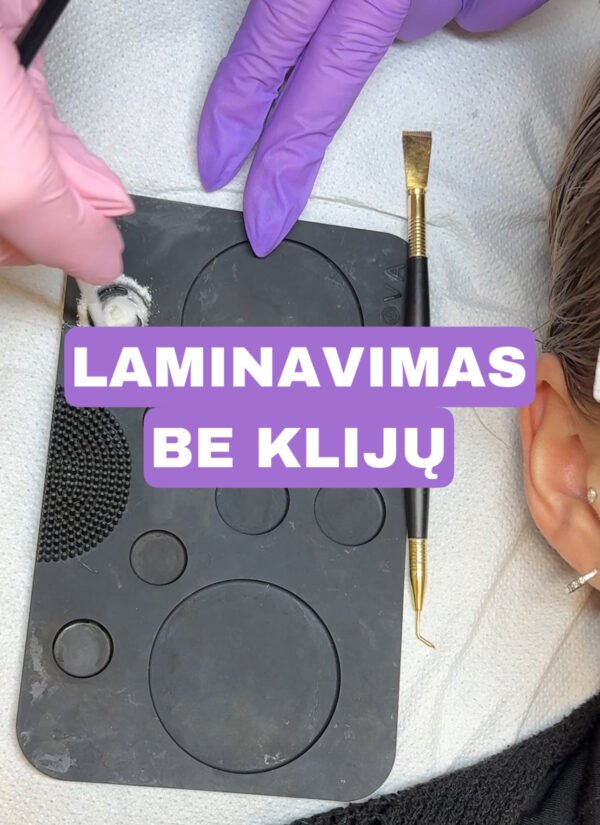 Video pamoka blakstienų laminavimas be klijų